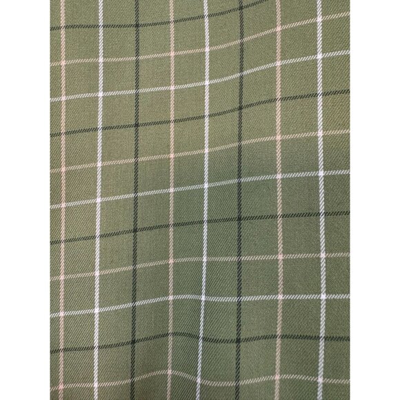 L.L.Bean Mens Long-Sleeve Dress Casual Shirt L Tall Green Plaid Wrinkle Resistan - Picture 3 of 11